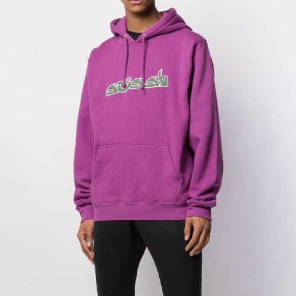 hoodie stussy pink